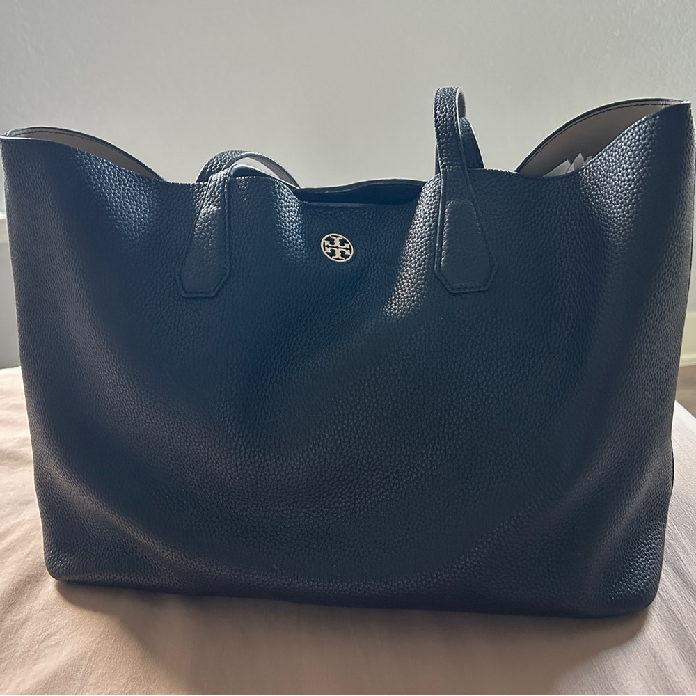 Tory Burch Black Leather Tote